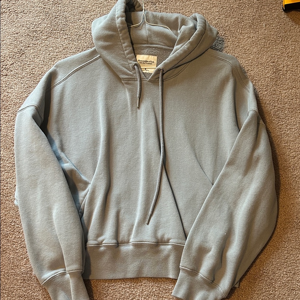 Abercrombie Gray/Blue Hooded Sweatshirt